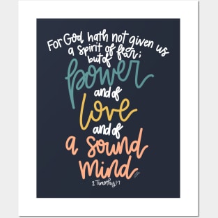 The 2 Timothy 1:7 Posters and Art